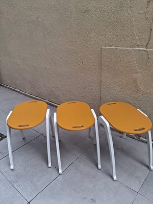 Zigon Sehpa Tepsi Bşk 90573 Hardal Tabla Beyaz Ayak Lake Boyalı El Yapım