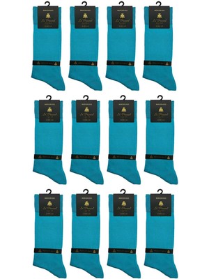 La Pescara La'pescara Ultra Lüks 12'li Düz Cam Göbeği Merserize Erkek Çorap CRP407