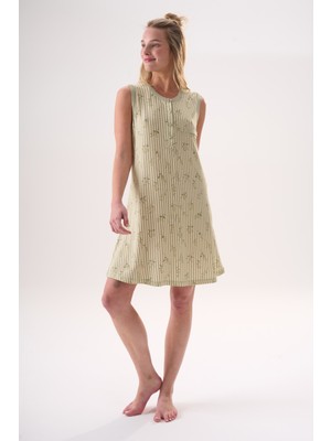 Etoile Bambu Kolsuz Yazlık Kadın Elbise 26102