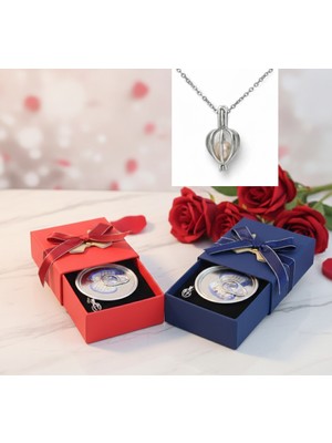 Hediye Paketim Gerçek Istiridye Inci Kolye & Özel Tasarım Kutu - 1 Adet Sevgililer Günü Doğum Günü Özel Gün Hediye