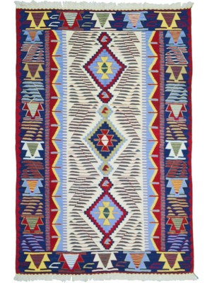 Kilim Co. Yünden El Dokuma Uşak Kök Ince Kilim 120X180 cm (2.16 M²)
