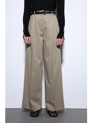 Antioch Taş Geniş Paça Kadın Pantolon