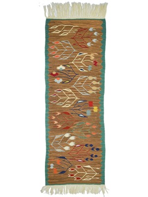 Kilim Co. Lale Motifli El Dokuma Uşak Kilim Yolluk 60X165 cm (1 M²)