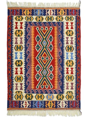 Kilim Co. Yünden El Dokuma Uşak Kök Ince Kilim 111X163 cm (1,81 M²)
