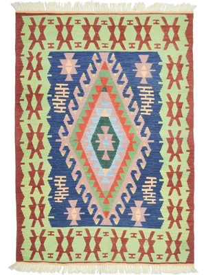 Kilim Co. Yünden El Dokuma Uşak Kök Ince Kilim 120X180 cm (2.16 M²)