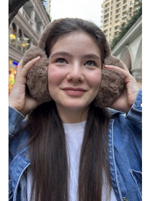 Mollycrush Genç Vizon Peluş Kulaklık | Uniseks Kışlık Yumuşak Kulak Koruyucu