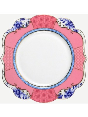 UltraMint Pembe Porselen Pasta Tabağı 17 Cm, Şık ve Zarif Sunum Için Mükemmel
