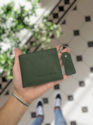 Visso 262 Deri Isme Özel Siyah Renk Deri Cüzdan