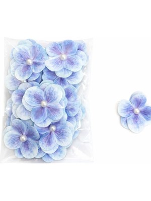 E Elmas Incili Ortanca Çiçeği Düğün Nişan Söz Süsleme Malzemesi 25 Adet