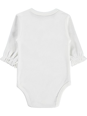 Civil Baby Brodeli 1-18 Ay Çıtçıtlı Badi - Ekru 18-24 Ay