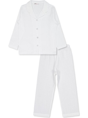 Civil Girls Düz 6-9 Yaş Pijama Takımı - Ekru 8-9 Yaş