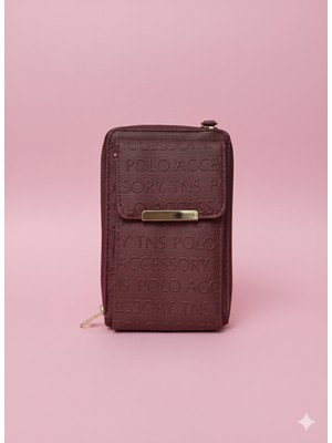 Moda Defne Üç Bölmeli Telefon Gözlü Omuz Çanta/cüzdan