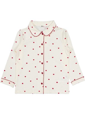 Civil Girls Kalpli 10-13 Yaş Pijama Takımı - Ekru 10-11 Yaş