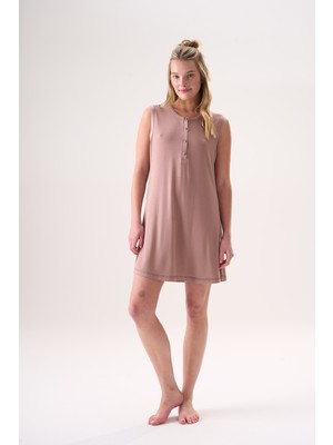 Etoile Bambu Kolsuz Yazlık Kadın Elbise 26106