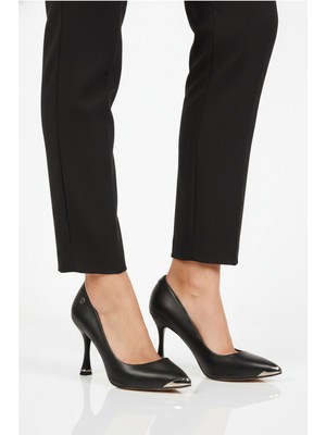 Pierre Cardin Siyah Kadın Ince Topuklu Ayakkabı PC-55118 Z