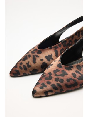 Lutvelizade Topuklu 2612 -  Leopar Kadın Topuklu