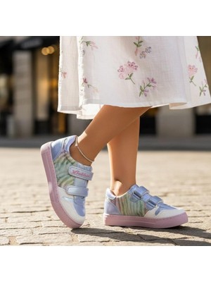 Bebbini Gloria-Mavi Işıltılı Kız Çocuk Sneaker-Spor Ayakkabı
