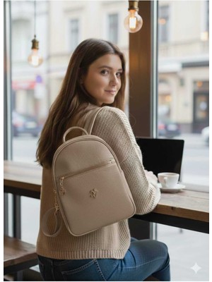 Nas Bag Qr Baskılı Kalıplı Fermuarlı Fitilli Nas Sırt Çantası En:23 cm Boy:30 cm Genişlik:15 cm