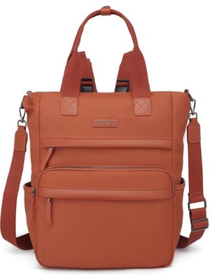 Smart Bags Twill Dimi Kumaş Anne Bebe Kadın Sırt Çantası 3328