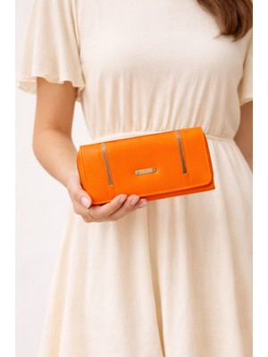 Sannora Bags Kadın Siyah Çok Bölmeli Fermuarlı Cüzdan – Şık Tasarım, Günlük Kullanım