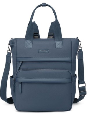 Smart Bags Twill Dimi Kumaş Anne Bebe Kadın Sırt Çantası 3328