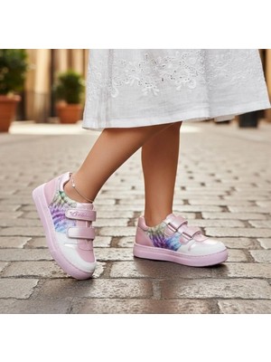 Bebbini Gloria-Pembe Işıltılı Kız Çocuk Sneaker-Spor Ayakkabı