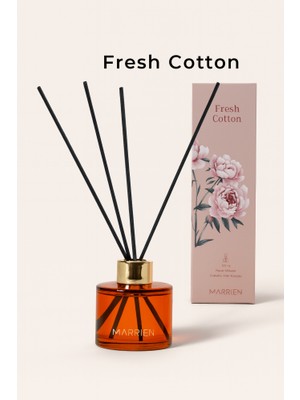 Marrien Floral Bouquet Çubuklu Oda Kokusu 100 ml- Kalıcı ve Dekoratif Beyaz Çiçekler