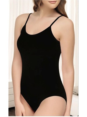 Kit Iç Giyim Tutku Elit 6'lı Modal - Pamuk Penye Ince Askılı Çıtçıtlı Body - Atlet