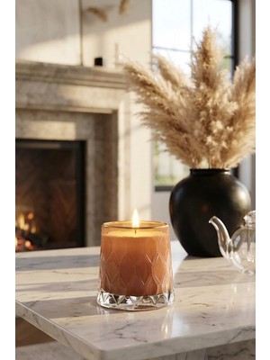 The Groove Odunsu Palo Santo Kokulu 8 x 9 cm Dekoratif Kokulu Cam Mum Elle