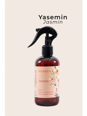 Marrien Jasmin Oda Ve Çamaşır Spreyi 250 ml- Kalıcı ve Dekoratif Çiçeksi & Ferah Notalar