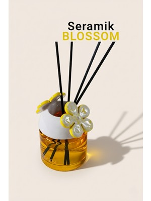 Marrien Seramik Blossom Çubuklu Oda Kokusu 100ml Beyaz Çiçekler