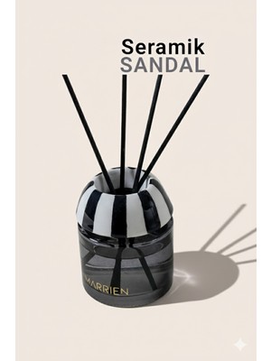 Marrien Seramik Sandal Çubuklu Oda Kokusu 100 ml Odunsu & Baharatlı Notalar