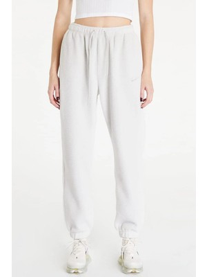 Nike Sportswear Plush Stone Sherpa Oversize Sweatpants Kadın Geniş Kalıp Yüksek Bel Peluş Eşofman Altı Taş