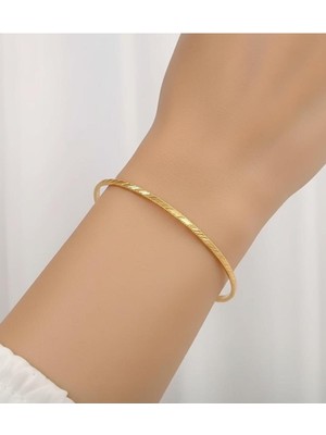 Kuyumcu Nurettin 12 gr (Gram) Burma Desenli Ajda Bilezik 22 Ayar Altın Yatırımlık Işçiliksiz