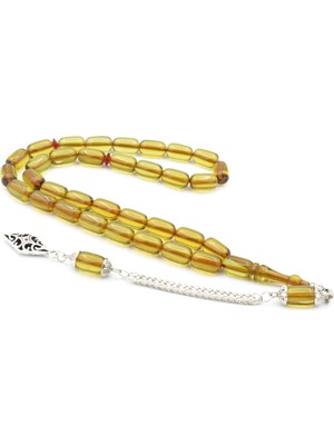 Murty99 Tilki Kuyruğu Kamçılı Kapsül Kesim Açık Yeşil Ateş Kehribar Tesbih