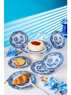 UltraMint Vintage Blue 8 Parça Sunum Seti, Şık ve Kullanışlı Tasarım