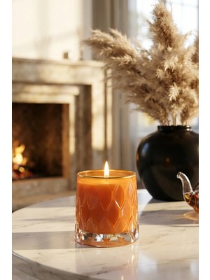 The Groove Odunsu Palo Santo Kokulu 8 x 9 cm Dekoratif Kokulu Cam Mum Elle