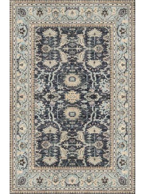 Çam Halı Anatolia 32-072 Etnik Eskitme Desenli Dokuma Tabanlı Yıkanabilir Şönil Salon ve Oda Halısı