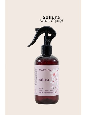 Marrien Sakura Oda Ve Çamaşır Spreyi 250 ml- Kalıcı ve Dekoratif Kiraz Çiçeği Zarafeti