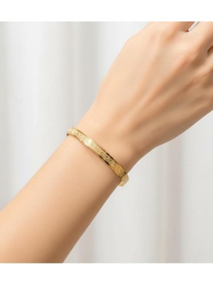 Kuyumcu Nurettin 18 gr (Gram) Çift Grek Desenli Çöp Bilezik Yatırımlık Işçiliksiz 22 Ayar Altın