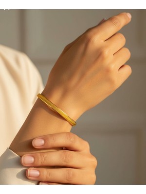 Kuyumcu Nurettin 9 gr (Gram) Işçiliksiz Yatırımlık Klasik Çöp Bilezik 22 Ayar Altın