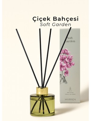 Marrien Soft Garden Çubuklu Oda Kokusu 100 ml- Kalıcı ve Dekoratif Taze Bahçe Esintisi