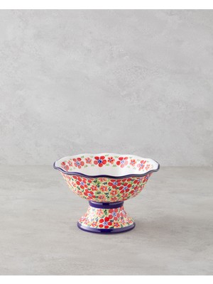 UltraMint Renkli Taş Seramik Sunumluk 23X23X14 Cm, Şık ve Kullanışlı Tasarım