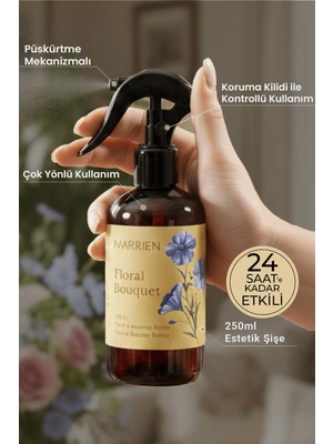 Marrien Floral Bouquet Oda Ve Çamaşır Spreyi 250 ml- Kalıcı ve Dekoratif Çiçek & Meyve Kokusu