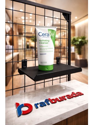 Rafburada 5 Adet Tel Panoya Geçen Metal Stand - Metal Raf, Ürün Sergi Standı