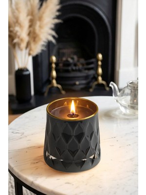 The Groove Vanilya Kokulu 8 x 9 cm Dekoratif Kokulu Cam Mum Elle