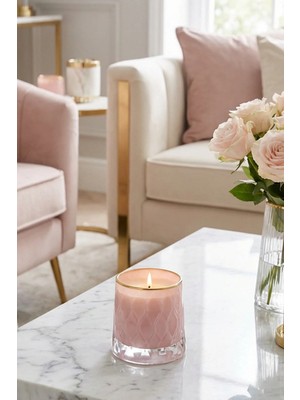 The Groove Vanilya Kokulu 8 x 9 cm Dekoratif Kokulu Cam Mum Elle