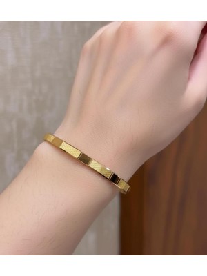 Kuyumcu Nurettin 20 gr (Gram) Diktdörgen Trabzon Desenli Çöp Bilezik Yatırımlık Işçiliksiz 22 Ayar Altın