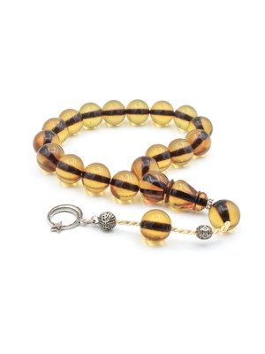 Murty99 Sistemli Küre Kesim Sarı Sıkma Kehribar Efe Maskot Tesbih