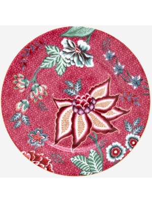 UltraMint Kırmızı Porselen Pasta Tabağı 17 Cm, Zarif ve Şık Tasarım